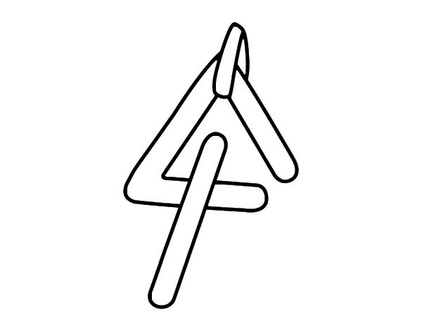 三角铃简笔画图片