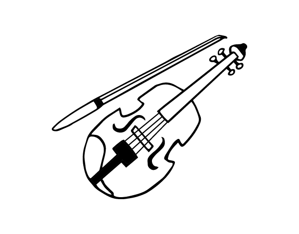 中提琴简笔画图片