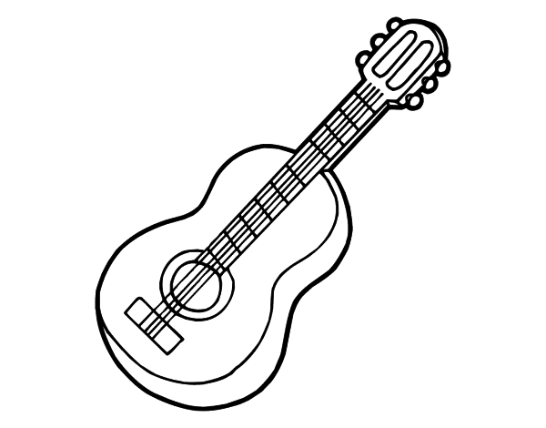 古典吉他简笔画图片