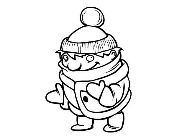 温暖的男孩简笔画图片