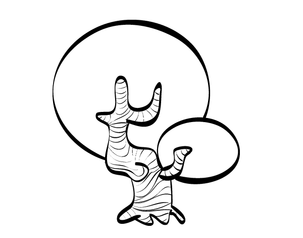 盆景简笔画图片