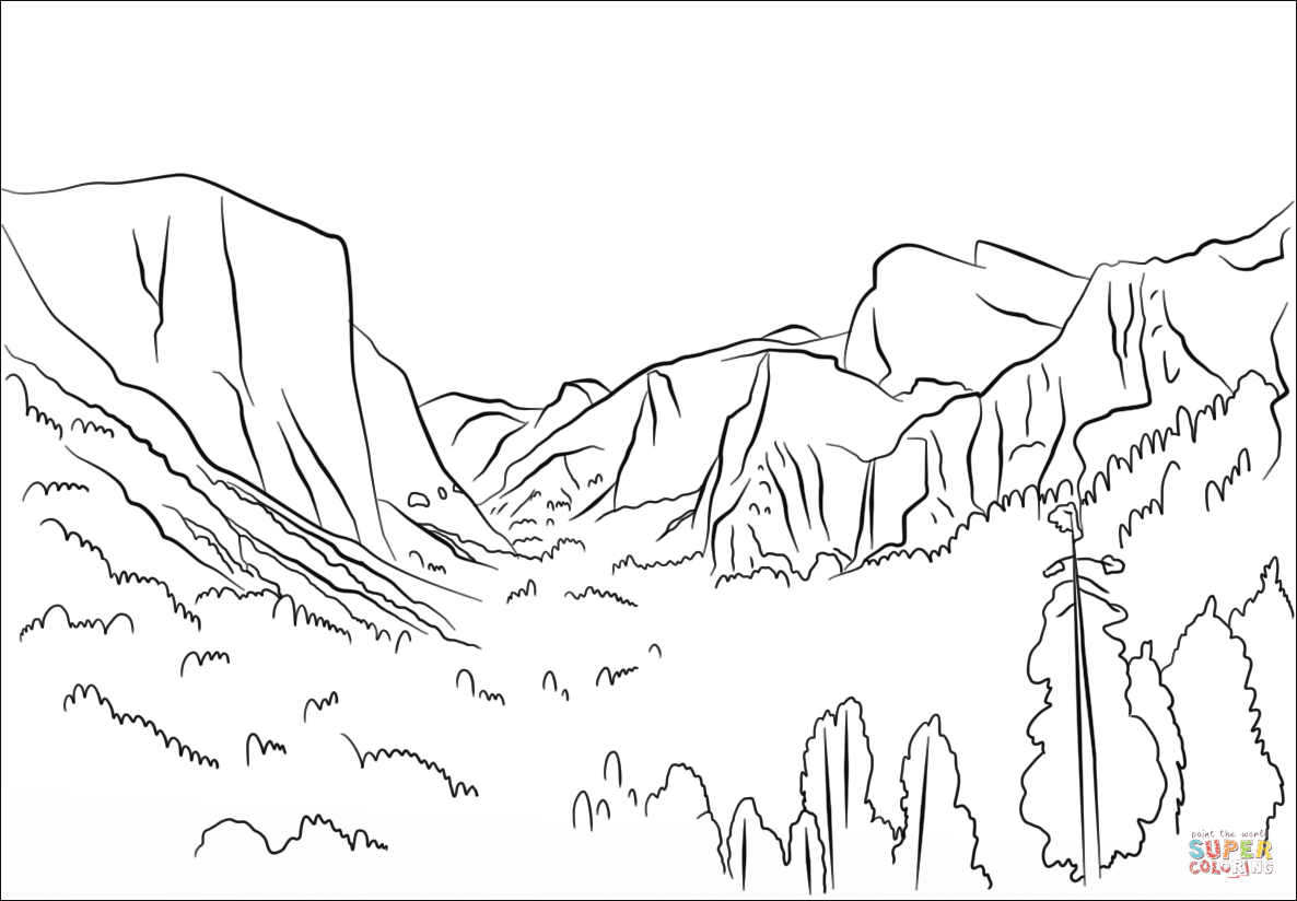 山川简笔画图片