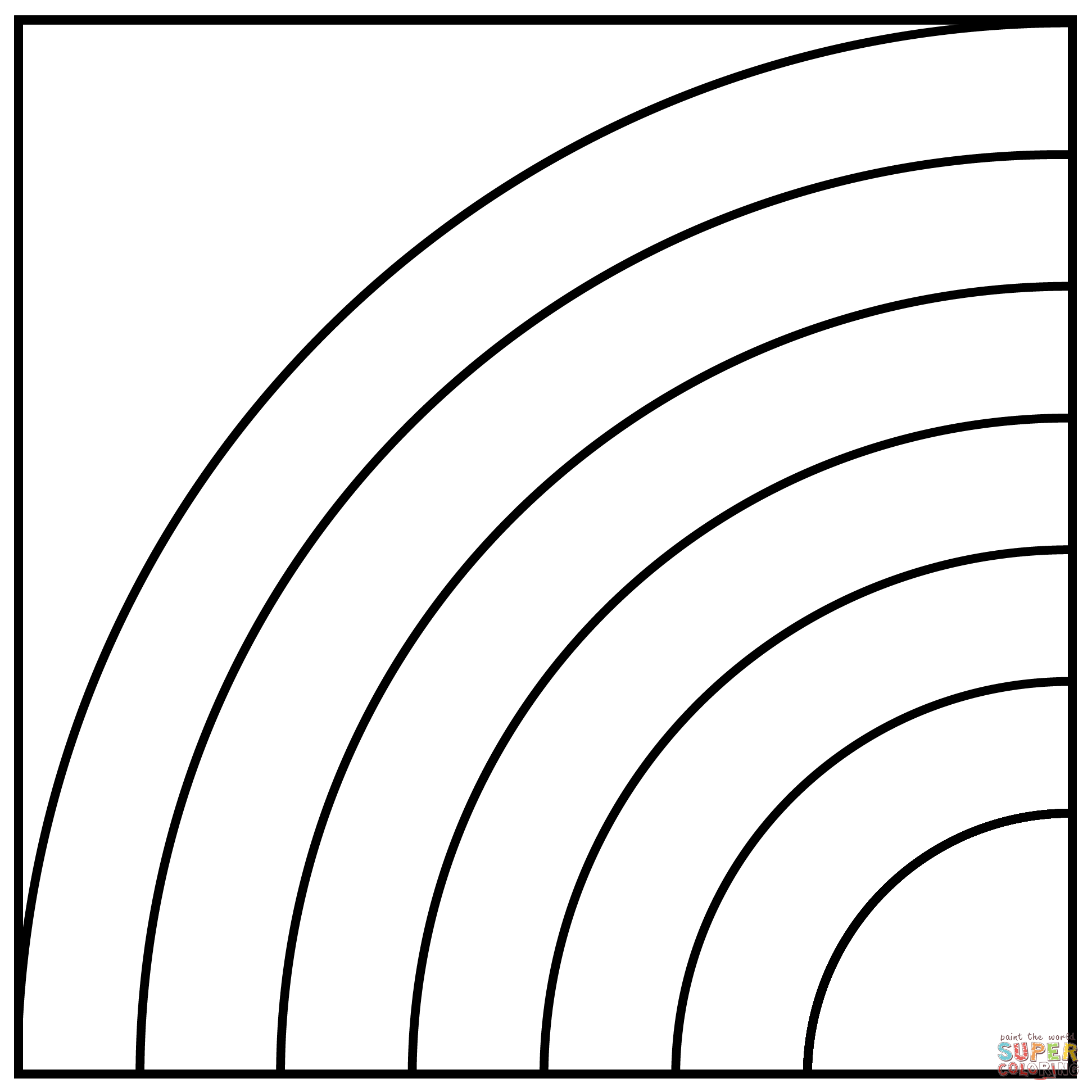 彩虹简笔画图片