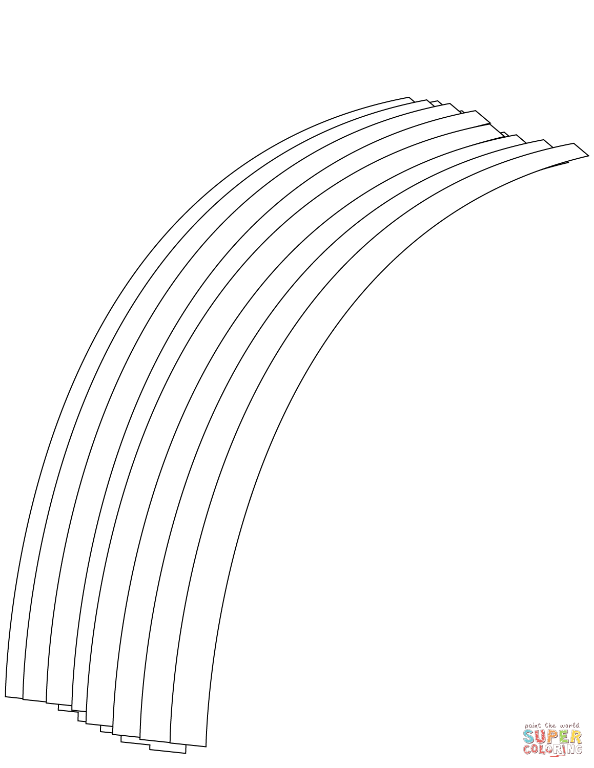 彩虹与彩页简笔画图片