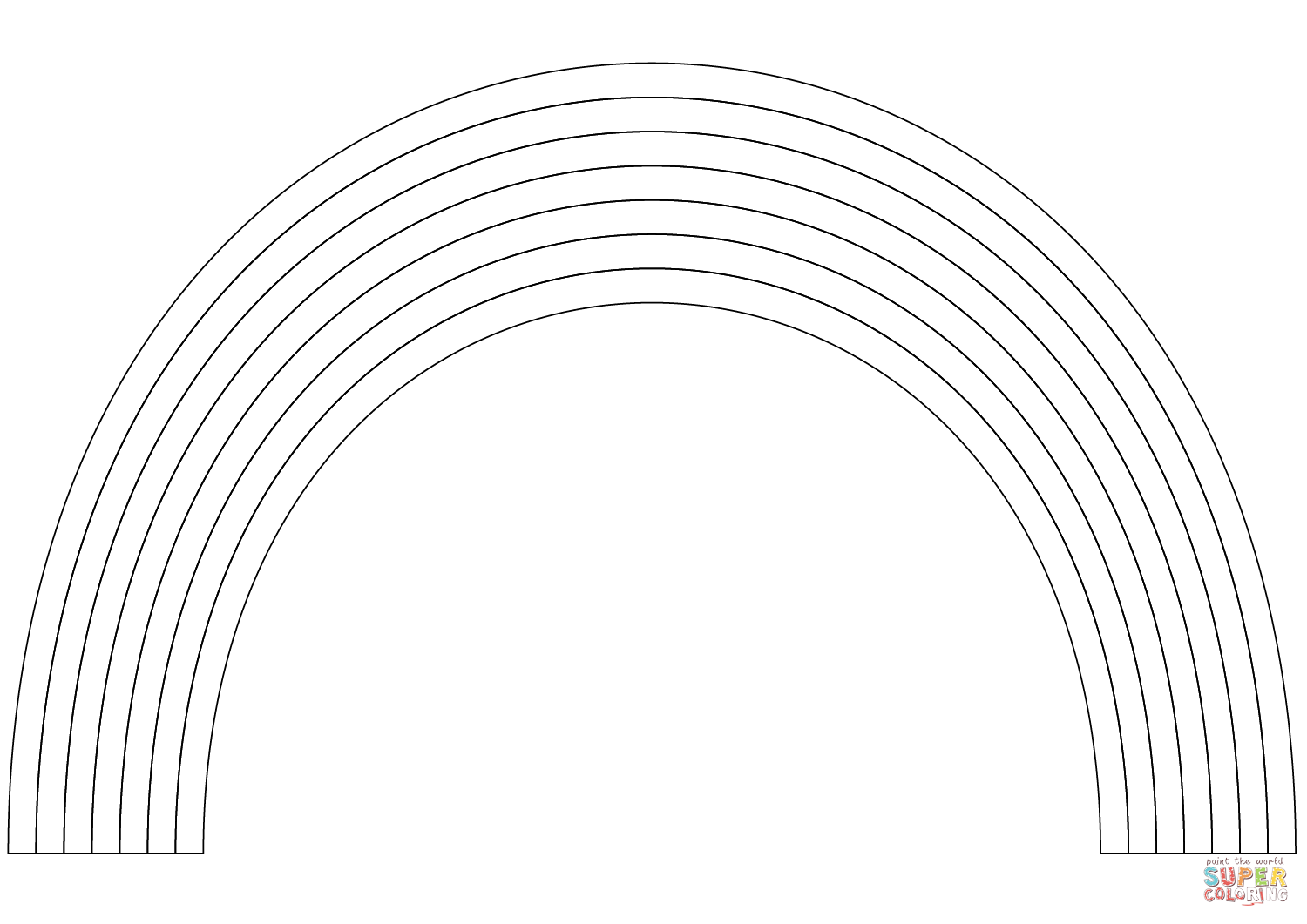 彩虹与彩页简笔画图片