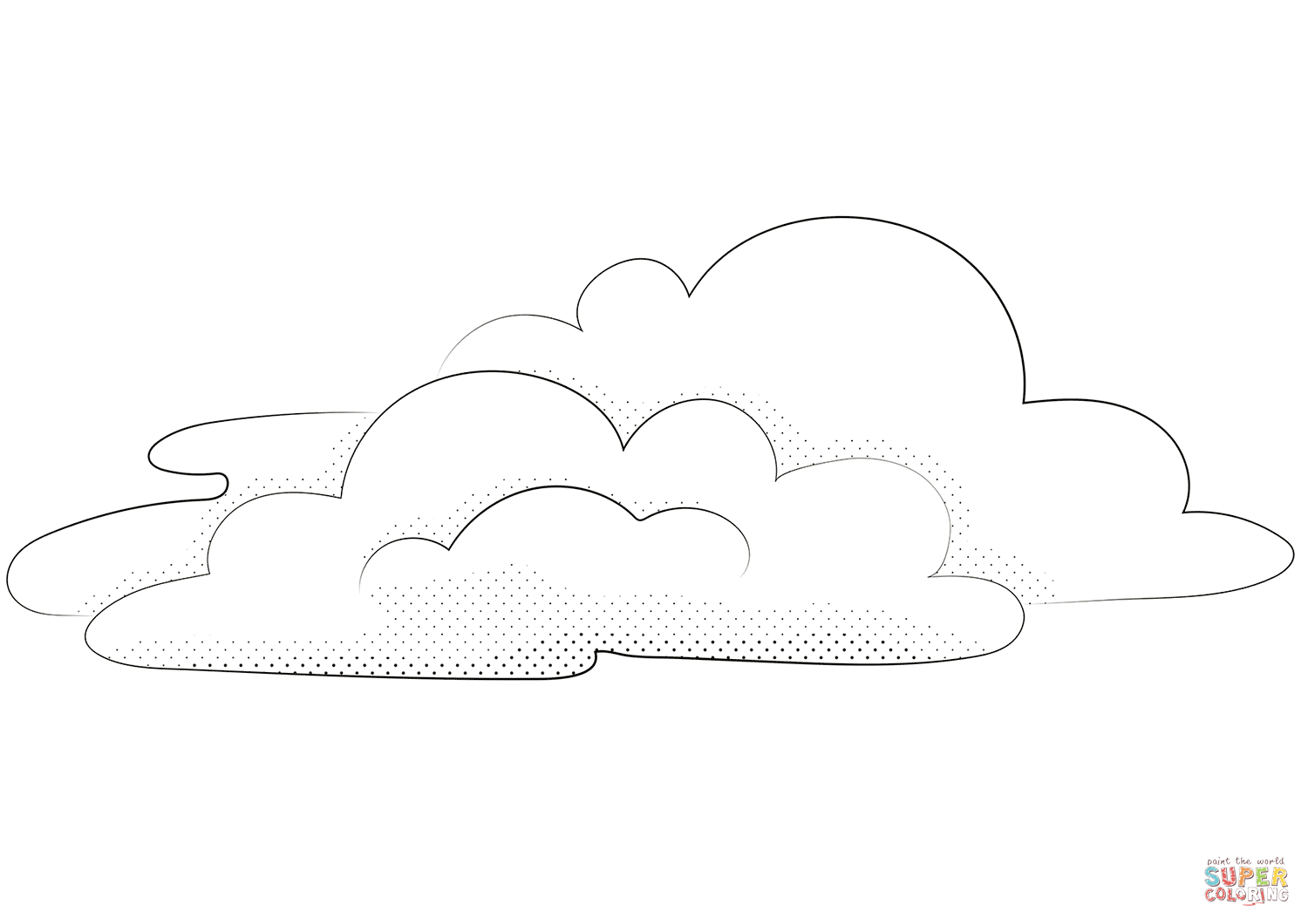 云朵简笔画图片