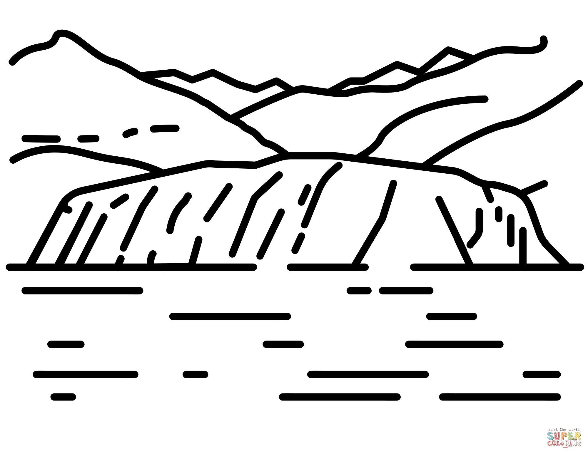 冰川简笔画图片