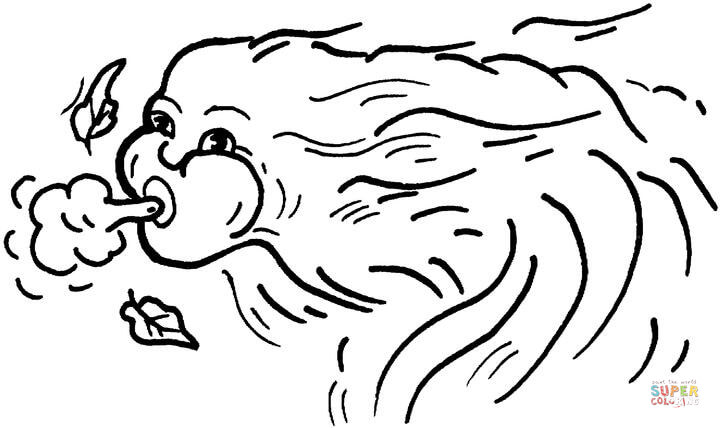 大风卡通形象简笔画图片