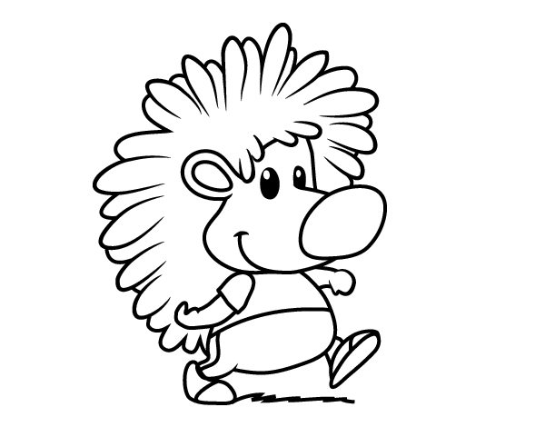 刺猬简笔画图片