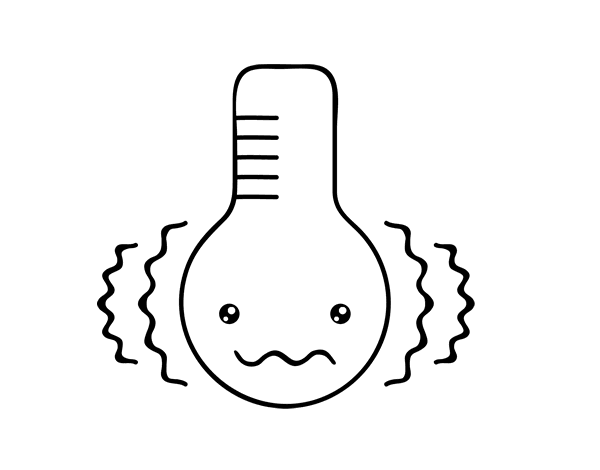 卡瓦伊温度计简笔画图片