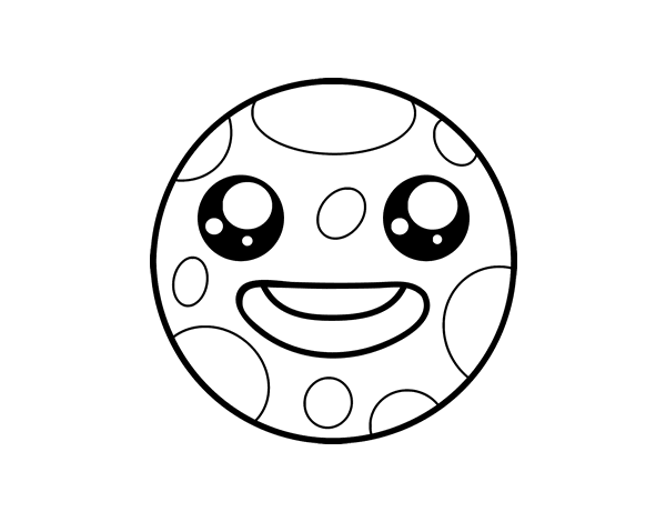 卡通月亮简笔画图片