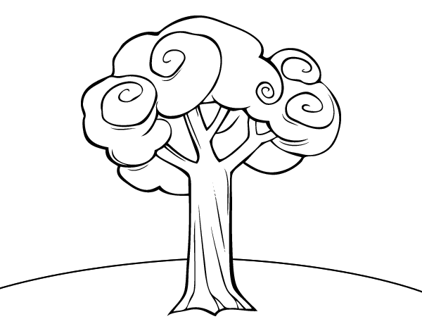 大树简笔画图片