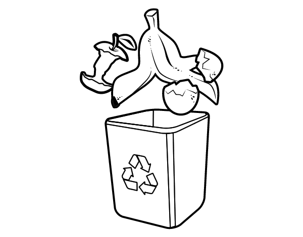 有机回收简笔画图片