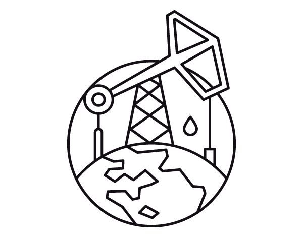 抽水机填色图片