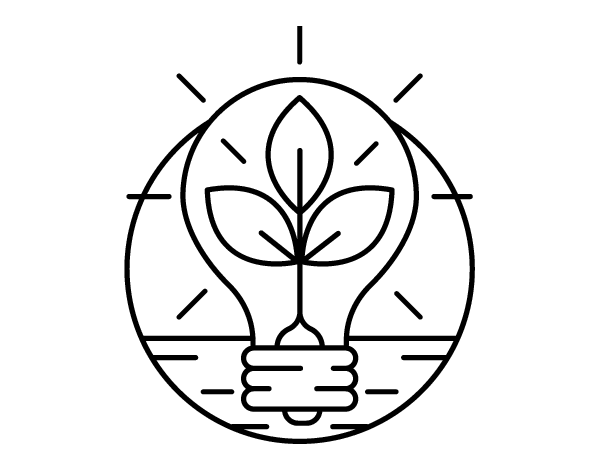 绿色环保填色图片