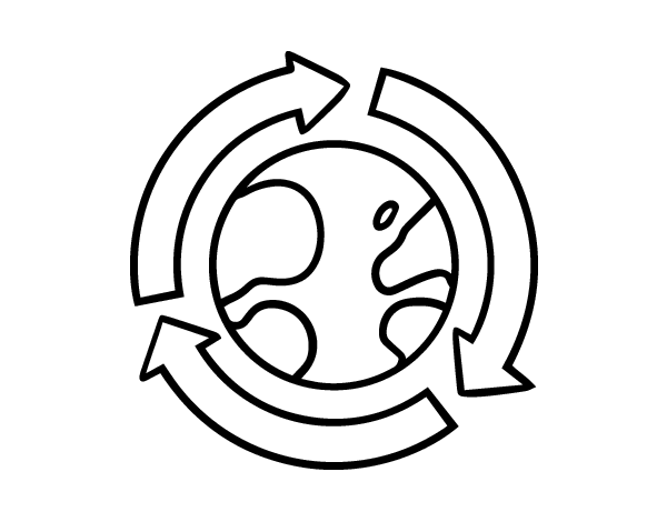 全球生态简笔画图片