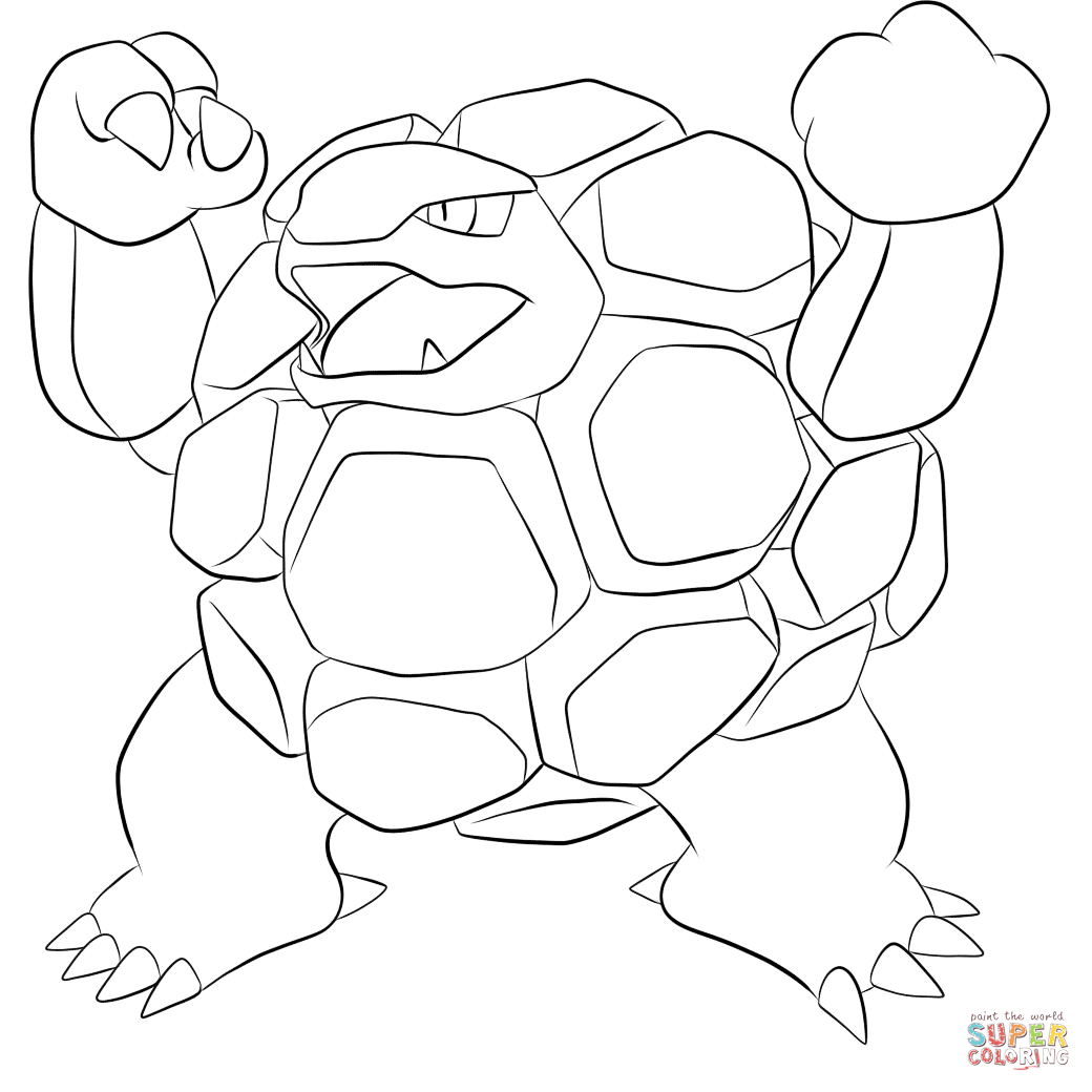 神奇宝贝中的隆隆岩填色图片