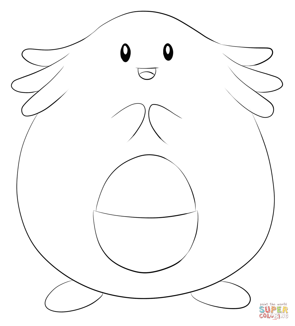 神奇宝贝中的吉利蛋简笔画