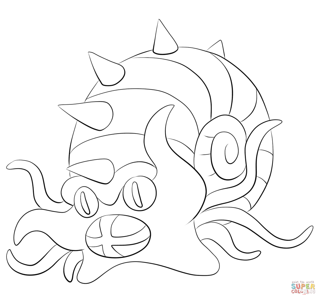 神奇宝贝中的多刺菊石兽图片