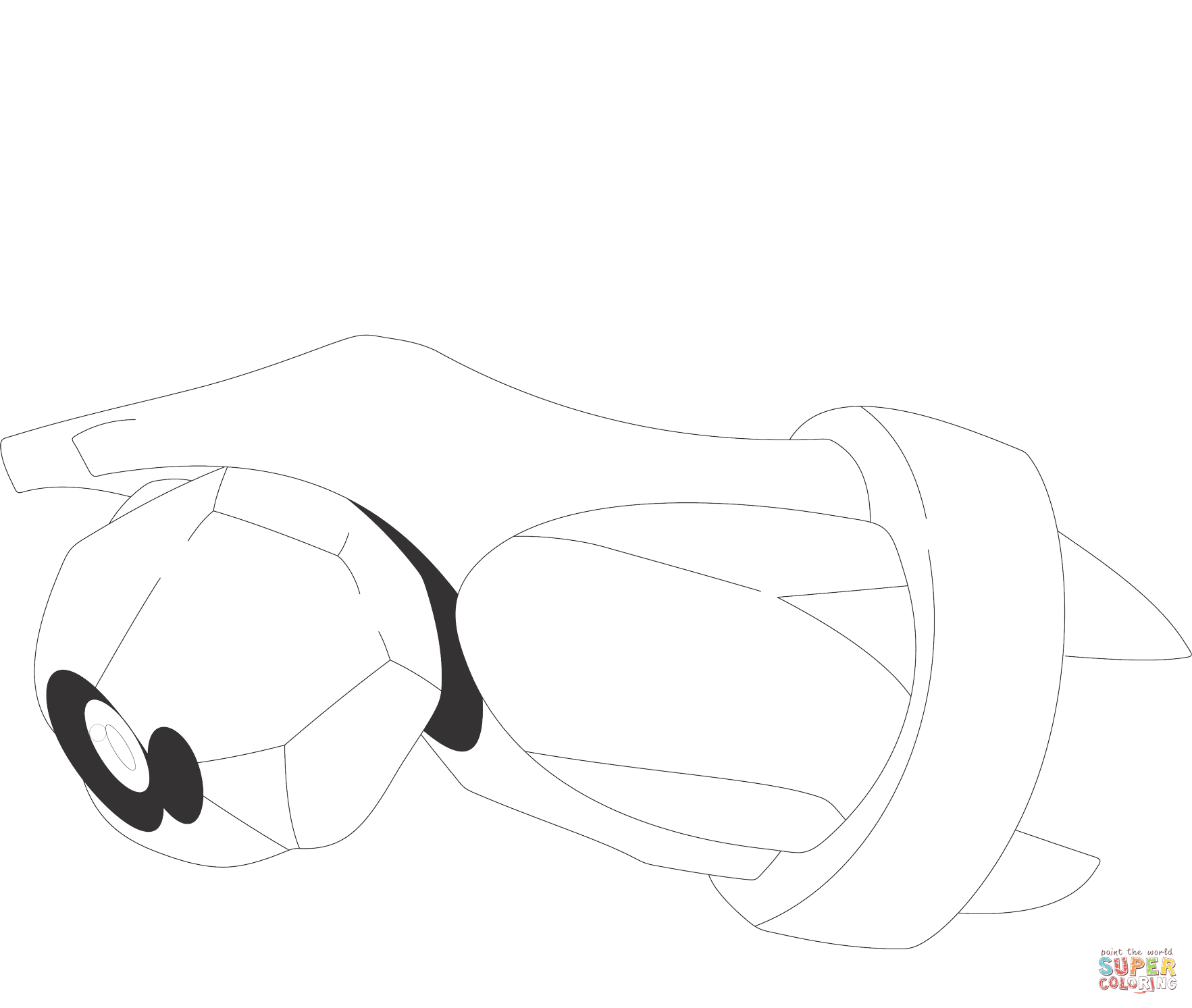 铁哑铃动漫填色图片