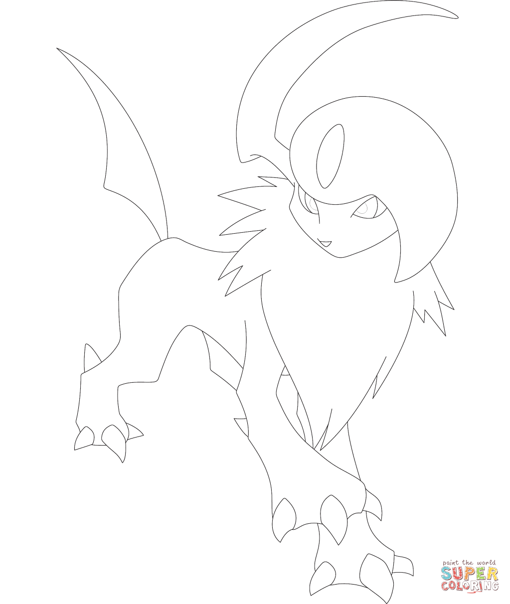 阿勃梭鲁动漫填色图片-1