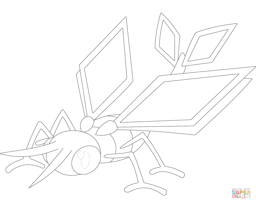 超音波幼虫动漫填色图片