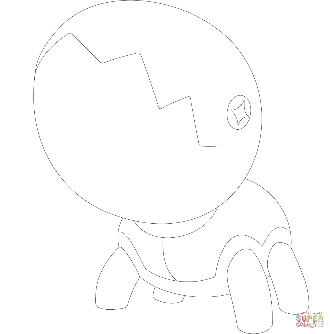 大颚蚁动漫填色图片