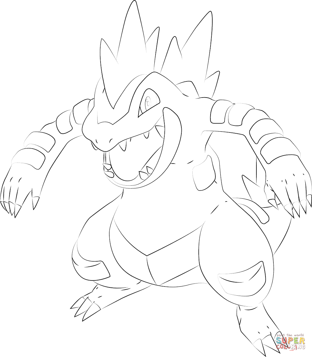 大力鳄 简笔画图片