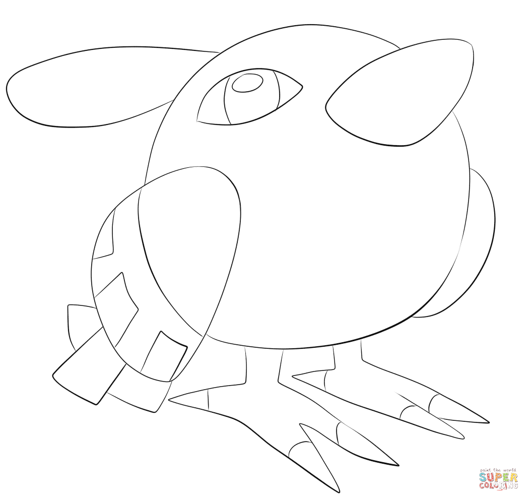 天然雀线稿图片