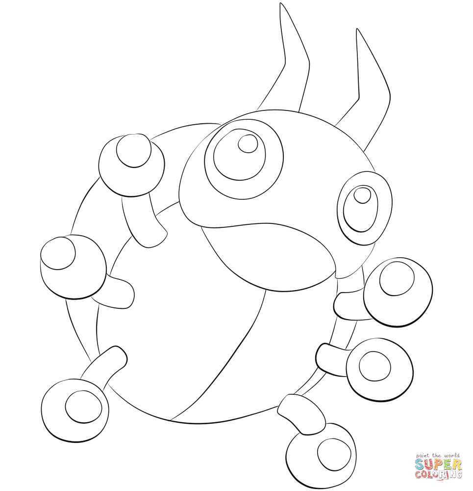 芭瓢虫线稿图片