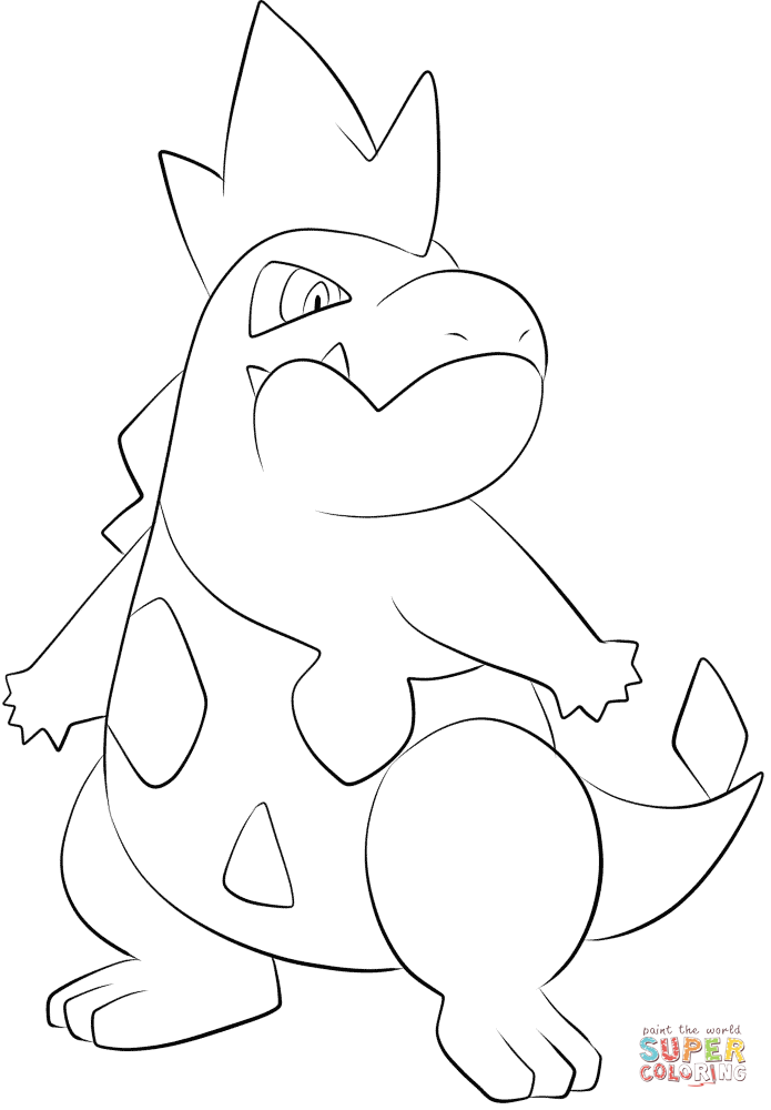 蓝鳄简笔画图片