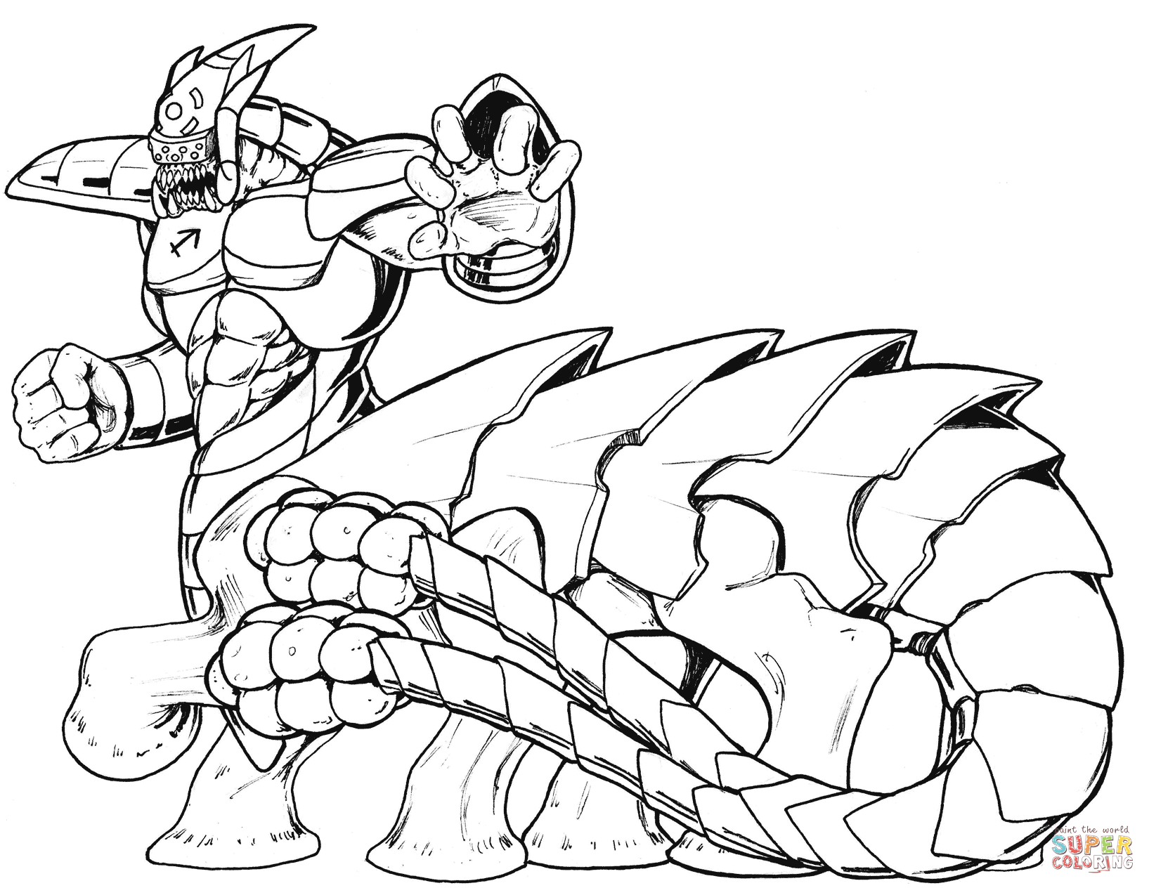 外星生物填色图片-11