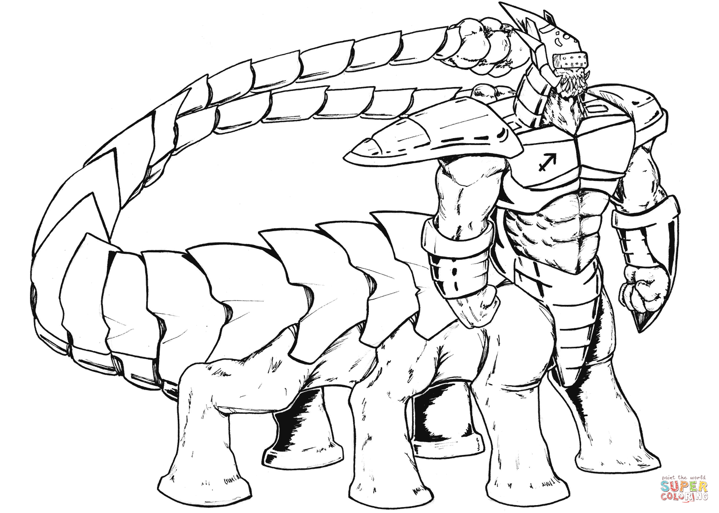 外星生物填色图片-10