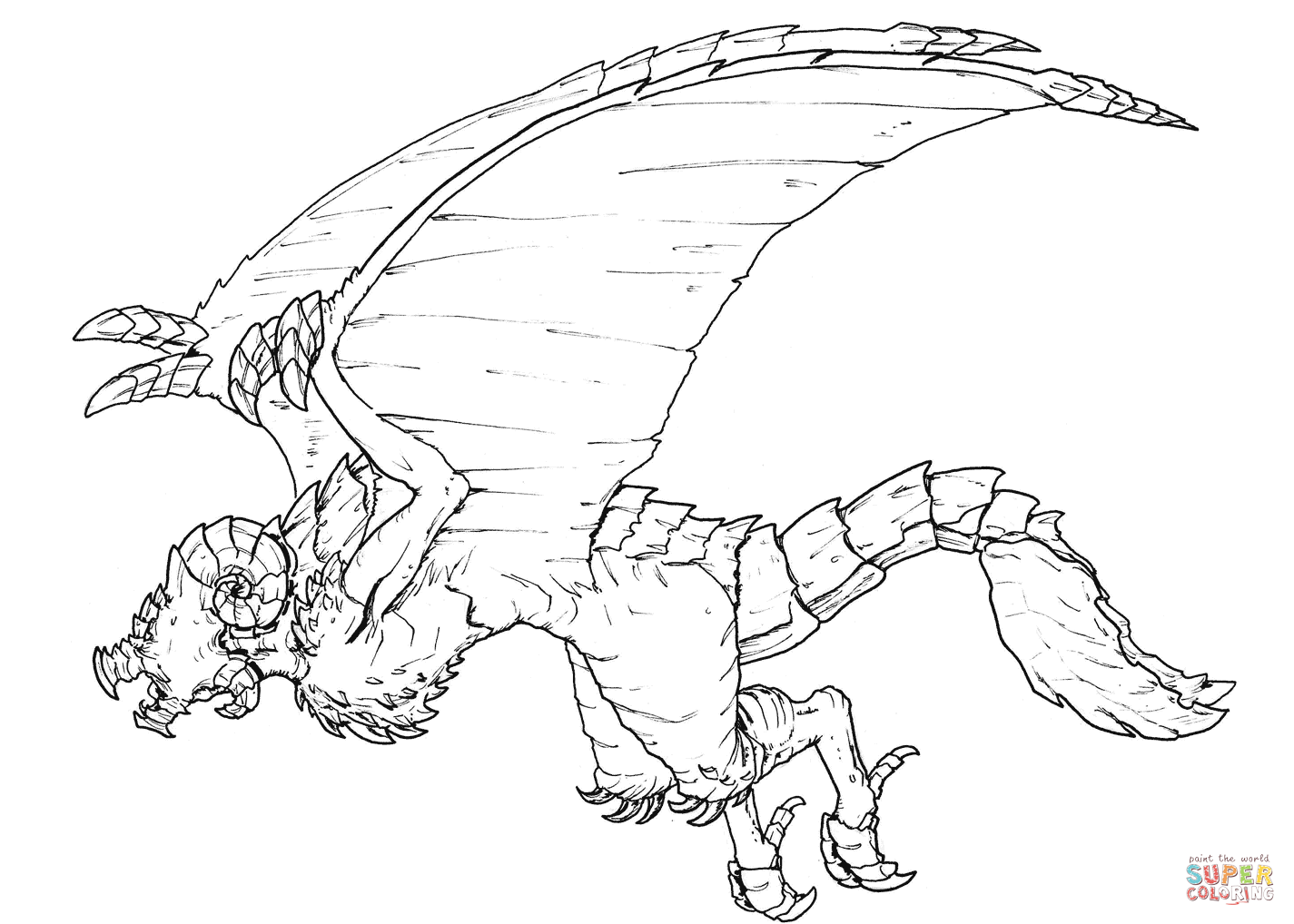 外星怪物填色图片-3