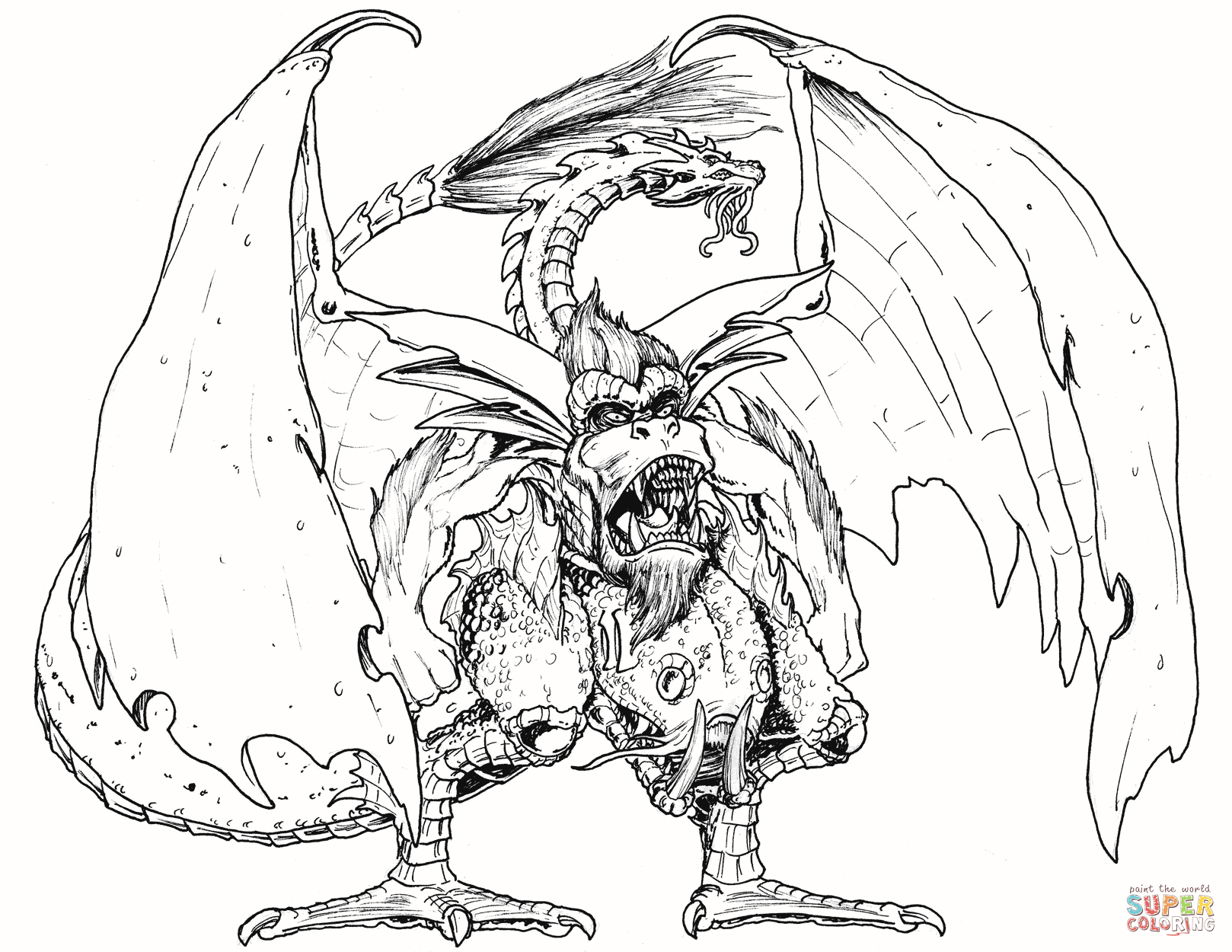 外星怪物填色图片-1