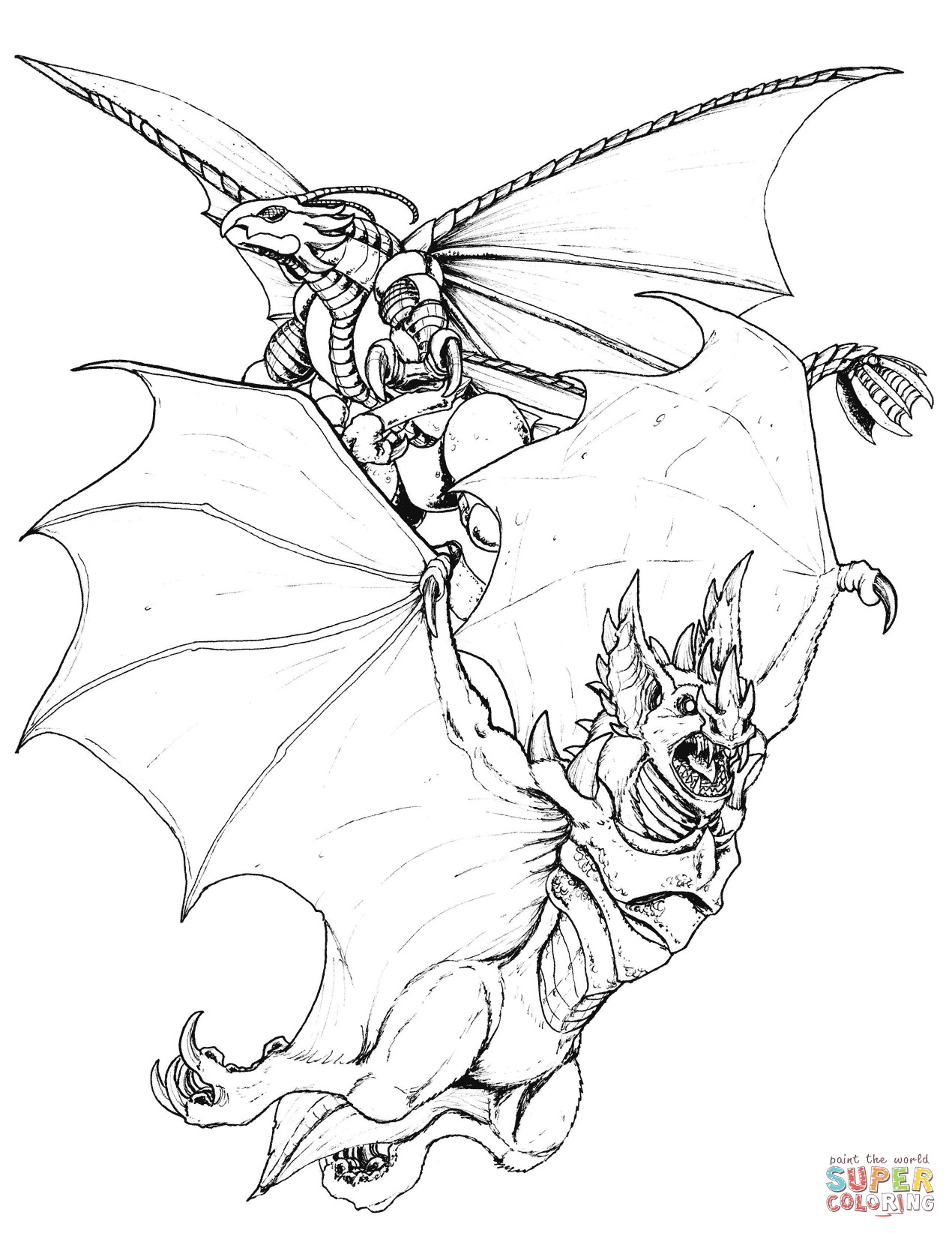 变异的蝙蝠填色图片