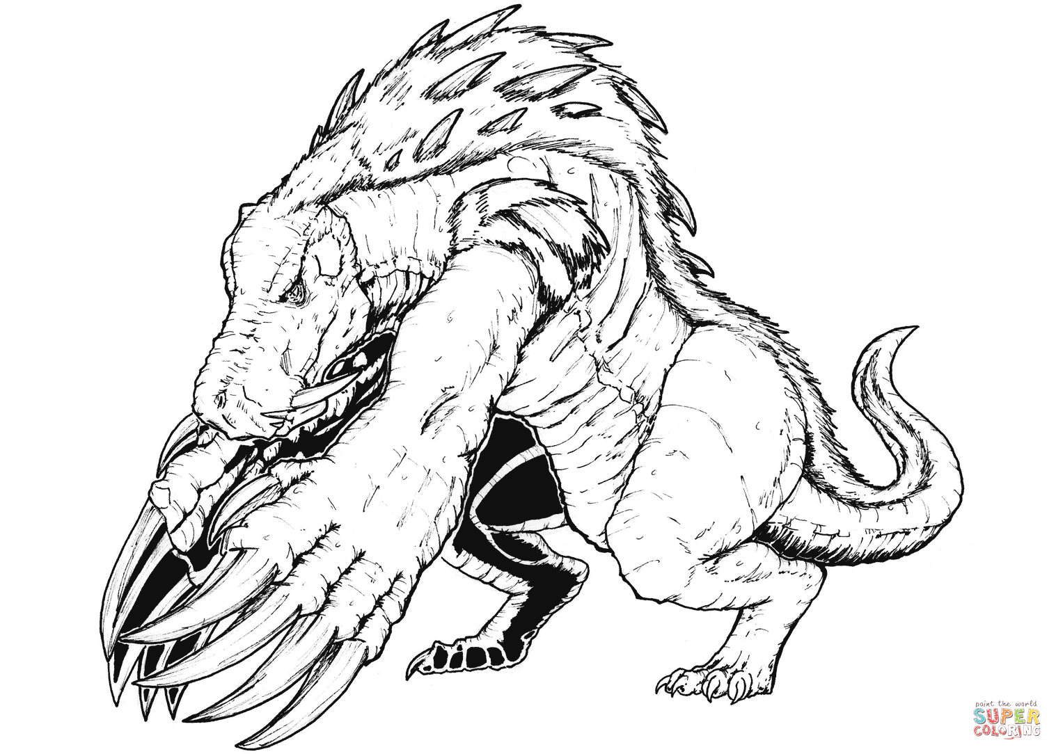 奇幻生物填色图片-6