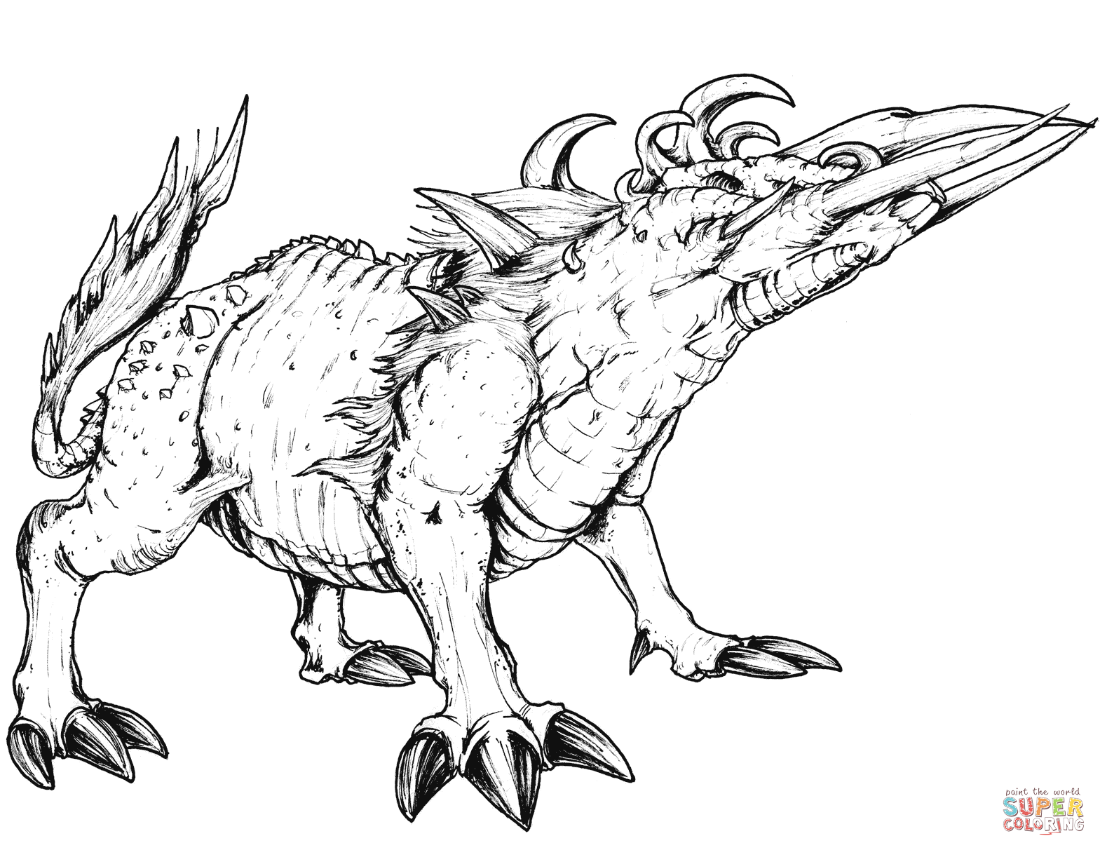 奇幻生物填色图片-3