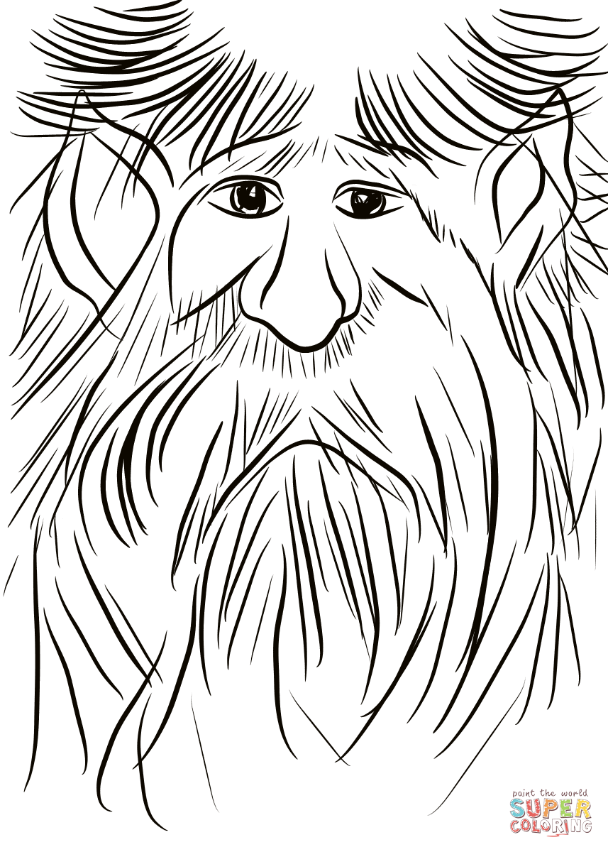 矮人头像简笔画图片