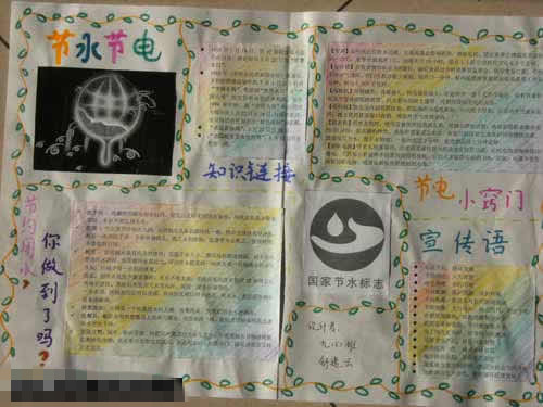 节约用水手抄报