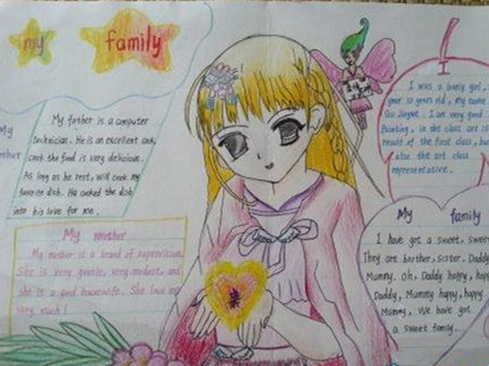 英语手抄报：当女儿发脾气