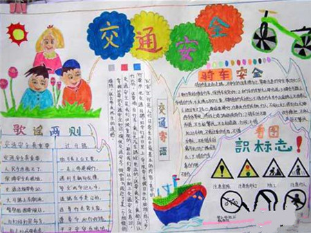 交通安全手抄报：交通安全常行人须知