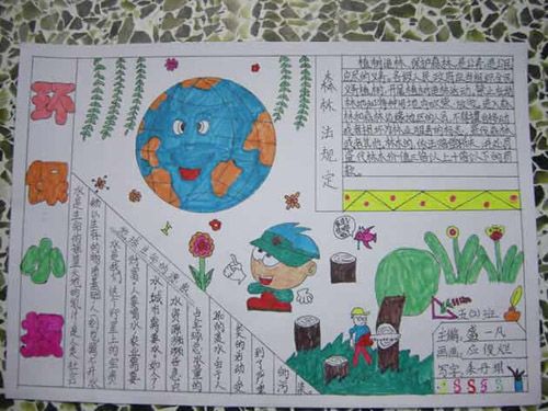 保护环境手抄报:生活垃圾的分类处理