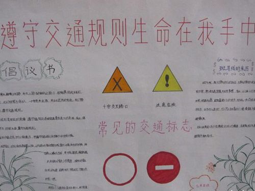 交通安全手抄报