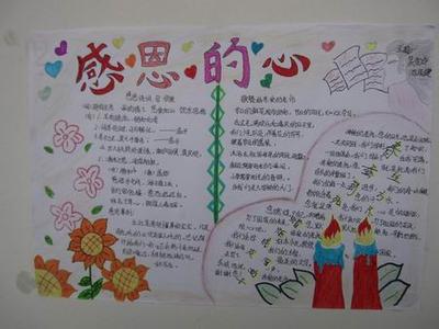 感恩教育手抄报：感恩手抄报制作流程