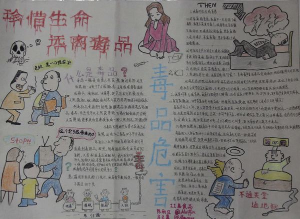 禁毒手抄报