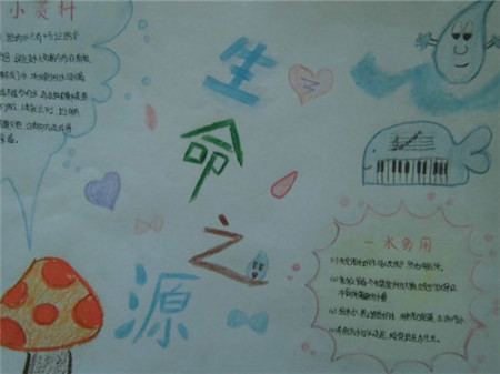 节约用水手抄报：再生水利用系統