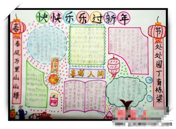 春节手抄报：新年舞社火习俗