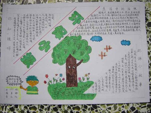 保护环境手抄报：我们要保护树木
