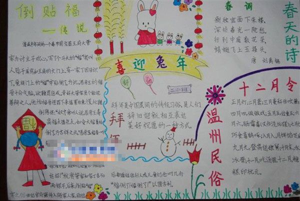 春节手抄报：贴窗花的历史